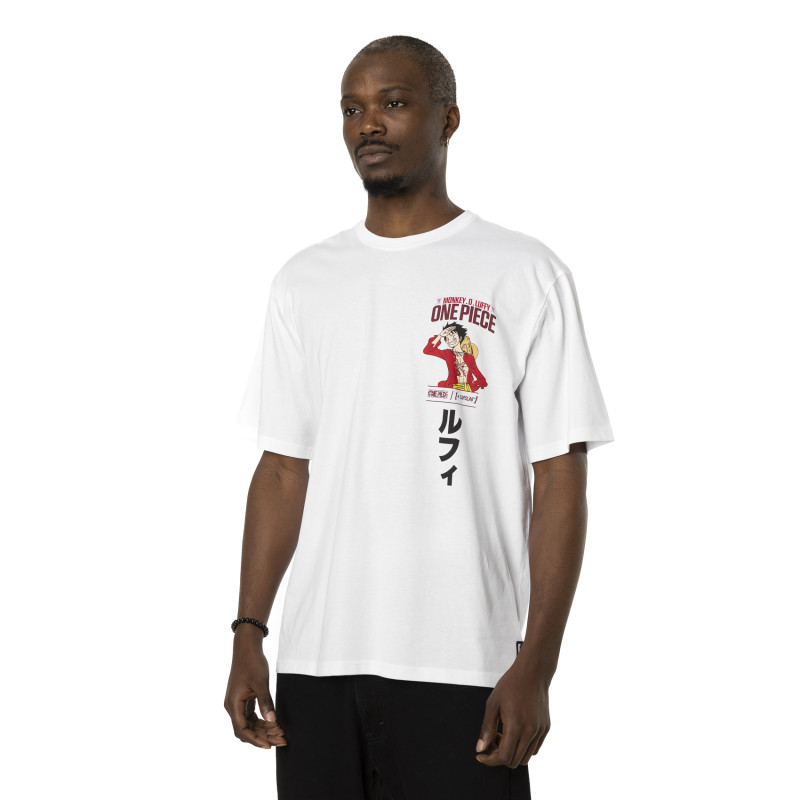 T-shirt en coton homme relax fit avec print  One Piece Luffy