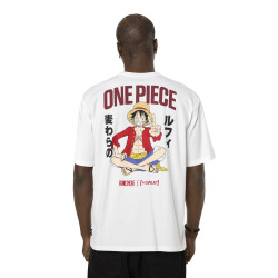 T-shirt en coton homme relax fit avec print  One Piece Luffy