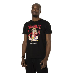 T-shirt en coton homme regular fit avec print One Piece Straw Hat