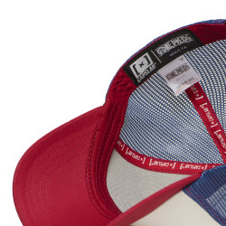 Casquette trucker avec filet en sergé de coton One piece Luffy