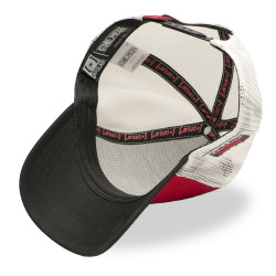 Casquette trucker avec filet en sergé de coton One piece Luffy Red