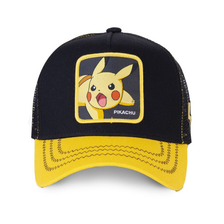 Casquette Pokemon Pikachu Noir et Jaune