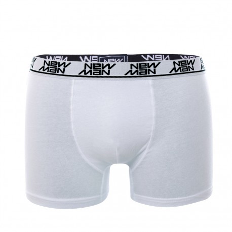 Boxer Homme Uni Blanc NEWMAN