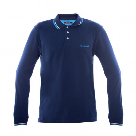 Polo Homme Uni Marine PIERRE CARDIN