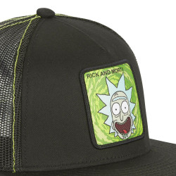 Casquette snapback visière plate avec filet Rick and Morty Rick