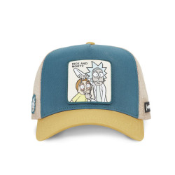 Casquette trucker en coton avec filet Rick and Morty