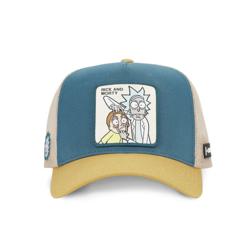 Casquette trucker en coton avec filet Rick and Morty Casquette trucker en coton avec filet Rick and Morty