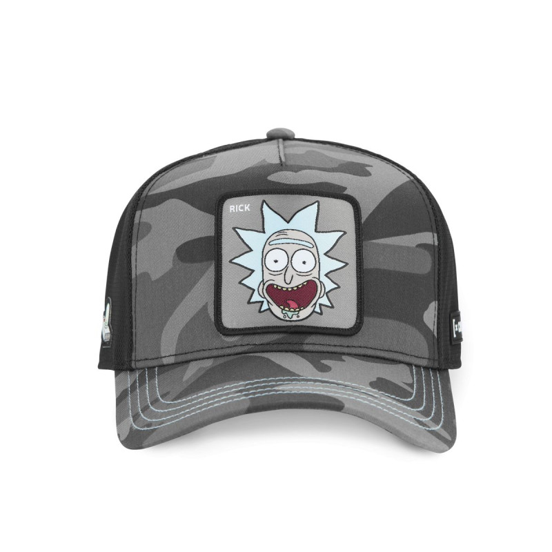 Casquette trucker premium en sergé de coton Rick and Morty Black Camo