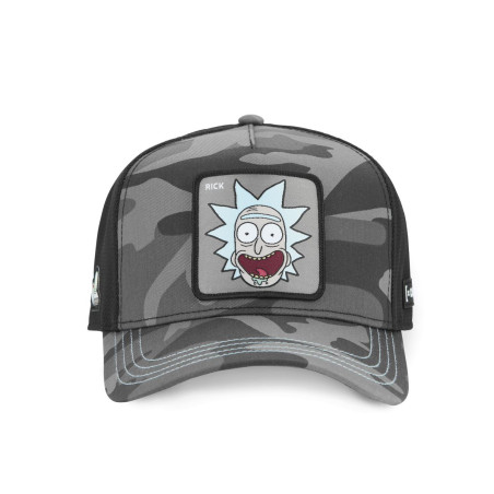 Casquette trucker premium en sergé de coton Rick and Morty Black Camo