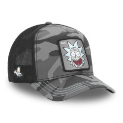 Casquette trucker premium en sergé de coton Rick and Morty Black Camo