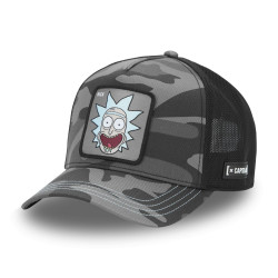 Casquette trucker premium en sergé de coton Rick and Morty Black Camo