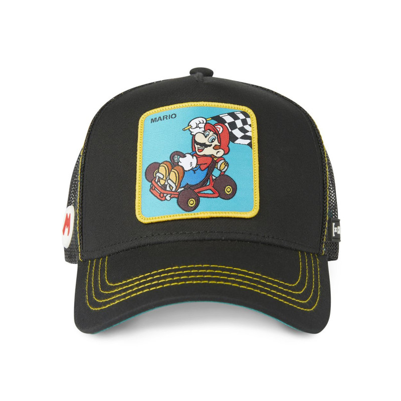 Casquette trucker avec filet Super Mario Kart Mario Casquette trucker avec filet Super Mario Kart Mario