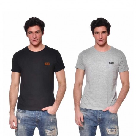 Lot de 2 t-shirts homme manches courtes en coton 140gr/m²