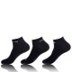 Lot de 3 paires de chaussettes Homme Lowcut Tacchini Noires