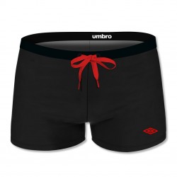 Boxer de bain homme uni avec logo rubber print