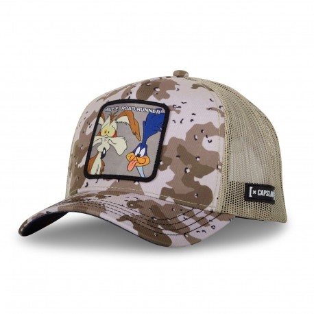 Casquette homme trucker camouflage Looney Tunes Bip Bip Coyote