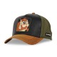 Casquette homme trucker en suedine finitions premium Looney Tunes Taz