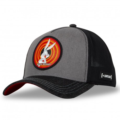 Casquette homme trucker effet denim finitions premium Looney Tunes