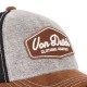 Casquettes homme baseball avec filet effet simili Von Dutch