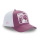 Casquette femme trucker en suedine finitions premium Barbie