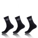 Lot de 3 paires de Chaussettes Homme Tennis Tacchini Noires