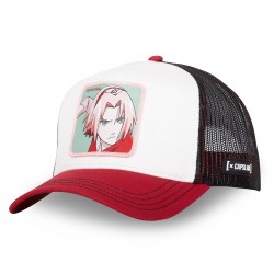 Casquette homme trucker en serge de coton Naruto Shippuden Sakura