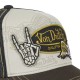 Casquettes homme trucker avec filet et patchs Von Dutch