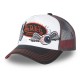 Casquettes homme trucker avec filet et patchs Von Dutch