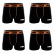 Lot de 4 boxers homme Uni