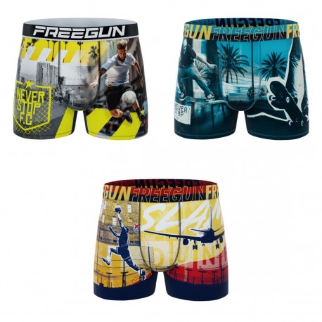 Lot de 3 boxers homme Garantie 2 ans  Street Sport