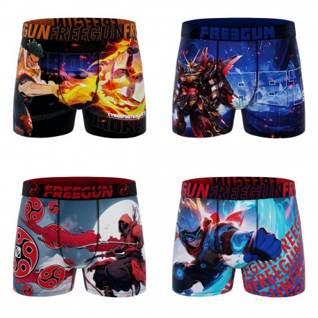 Lot de 4 boxers homme Garantie 2 ans Heroes Power