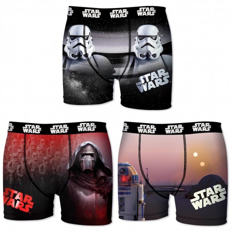 Star Wars Lot De 3 Boxers Homme