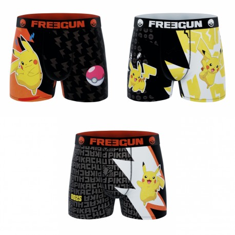 Lot de 3 boxers homme Pokémon