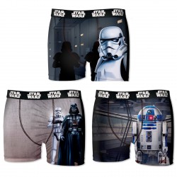 Starwars Lot De 3 Boxers Homme