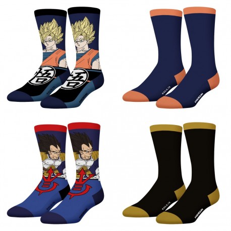 Lot de 4 paires de chaussette homme Dragon Ball Z