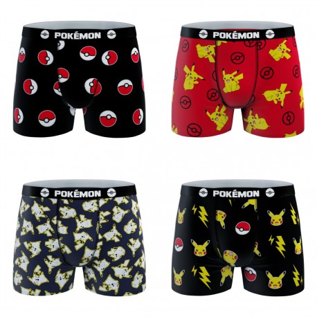 Lot de 4 boxers enfant Pokémon