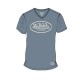 T-shirt homme col v avec logo en coton Tyron