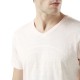 T-shirt homme col v avec logo en coton Tyron