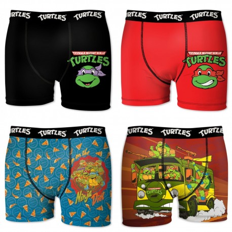 Lot de 4 boxers Garçon FREEGUN Tortues Ninja