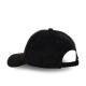 Casquette baseball en suedine Black