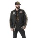 Veste homme motard avec badges Rallye