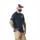 Polo homme avec logo et badges en coton Calif