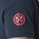 Polo homme avec logo et badges en coton Calif