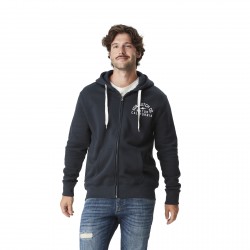 Sweat zippé à capuche homme avec print devant Kiyo