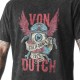 T-shirt homme col rond en jersey et acid wash avec print Kart