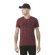 T-shirt homme col v imprimé en coton Tyron