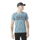 T-shirt homme col v imprimé en coton Tyron