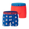 Lot de 2 Boxers homme en coton bio Gots Shark