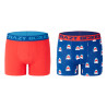 Lot de 2 Boxers homme en coton bio Gots Shark