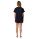 Ensemble de pyjama court femme Navy